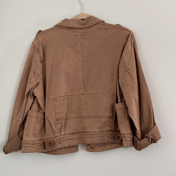 Anthropologie Hei Hei Brown Cotton Jacket Large NWT - Picture 4 of 6